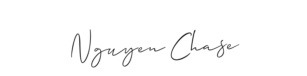 Design your own signature with our free online signature maker. With this signature software, you can create a handwritten (Allison_Script) signature for name Nguyen Chase. Nguyen Chase signature style 2 images and pictures png