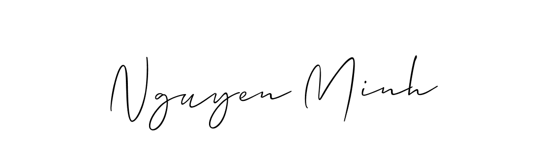 Also You can easily find your signature by using the search form. We will create Nguyen Minh name handwritten signature images for you free of cost using Allison_Script sign style. Nguyen Minh signature style 2 images and pictures png
