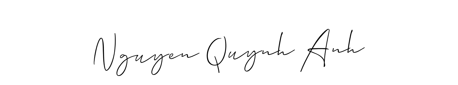 Similarly Allison_Script is the best handwritten signature design. Signature creator online .You can use it as an online autograph creator for name Nguyen Quynh Anh. Nguyen Quynh Anh signature style 2 images and pictures png