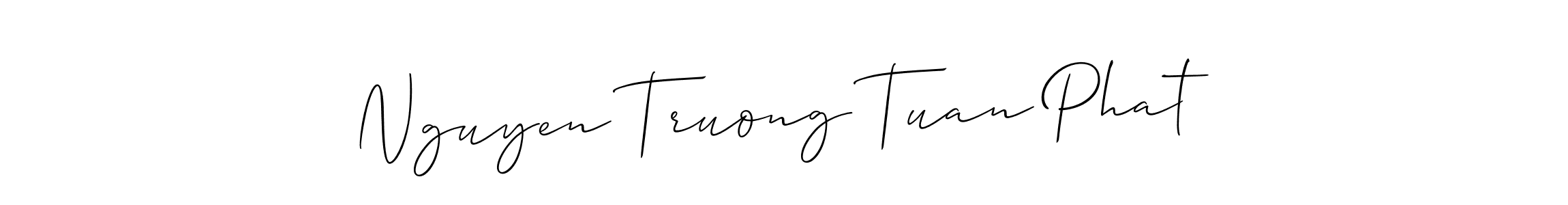 It looks lik you need a new signature style for name Nguyen Truong Tuan Phat. Design unique handwritten (Allison_Script) signature with our free signature maker in just a few clicks. Nguyen Truong Tuan Phat signature style 2 images and pictures png