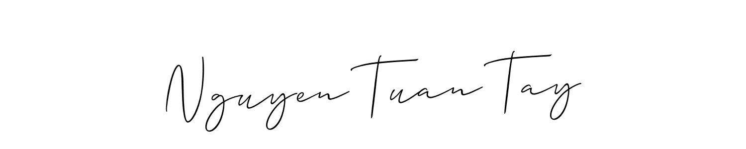Similarly Allison_Script is the best handwritten signature design. Signature creator online .You can use it as an online autograph creator for name Nguyen Tuan Tay. Nguyen Tuan Tay signature style 2 images and pictures png