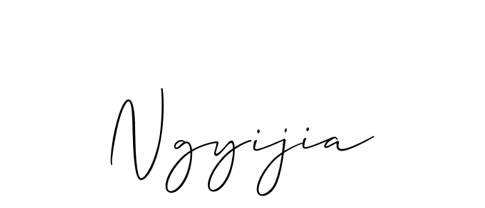 How to Draw Ngyijia signature style? Allison_Script is a latest design signature styles for name Ngyijia. Ngyijia signature style 2 images and pictures png