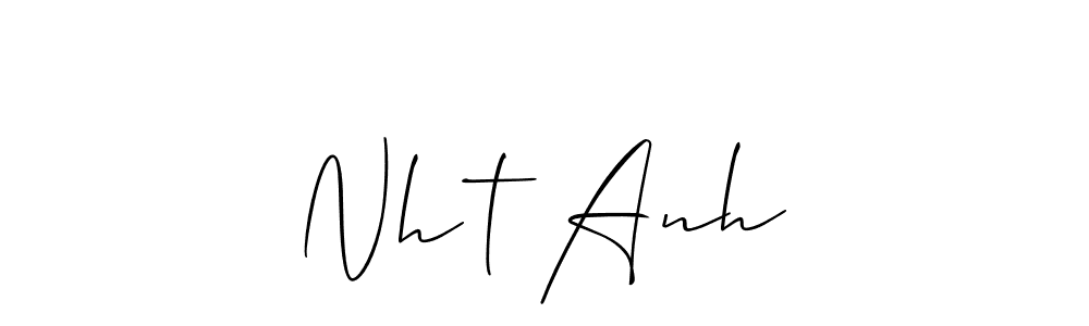 Also You can easily find your signature by using the search form. We will create Nhật Anh name handwritten signature images for you free of cost using Allison_Script sign style. Nhật Anh signature style 2 images and pictures png