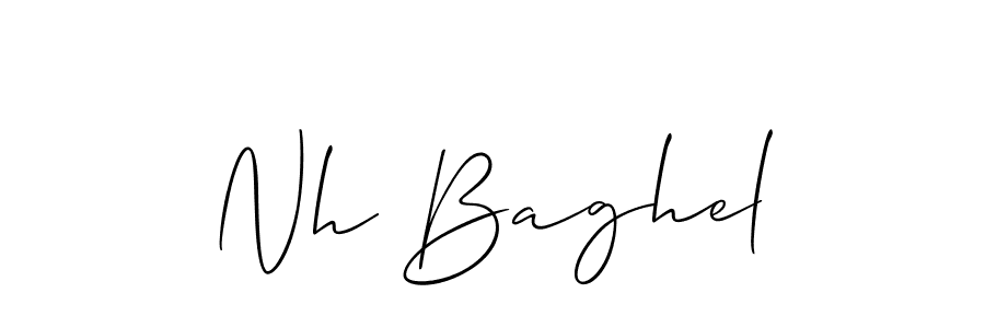 Nh Baghel stylish signature style. Best Handwritten Sign (Allison_Script) for my name. Handwritten Signature Collection Ideas for my name Nh Baghel. Nh Baghel signature style 2 images and pictures png