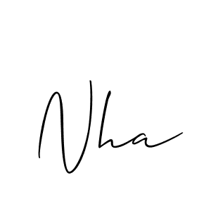 It looks lik you need a new signature style for name Nha. Design unique handwritten (Allison_Script) signature with our free signature maker in just a few clicks. Nha signature style 2 images and pictures png