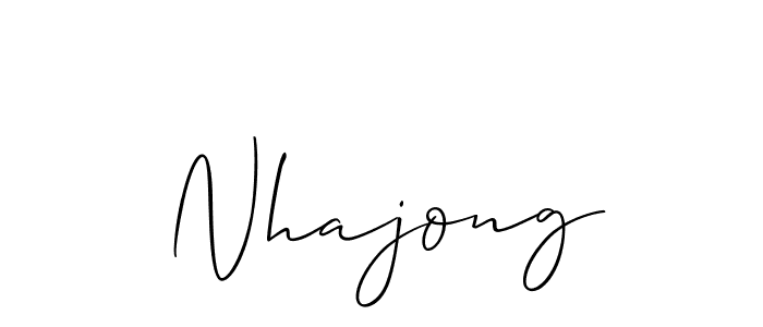 Check out images of Autograph of Nhajong name. Actor Nhajong Signature Style. Allison_Script is a professional sign style online. Nhajong signature style 2 images and pictures png