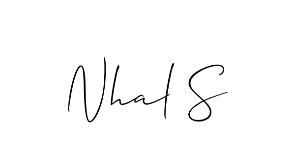 Also we have Nhal S name is the best signature style. Create professional handwritten signature collection using Allison_Script autograph style. Nhal S signature style 2 images and pictures png