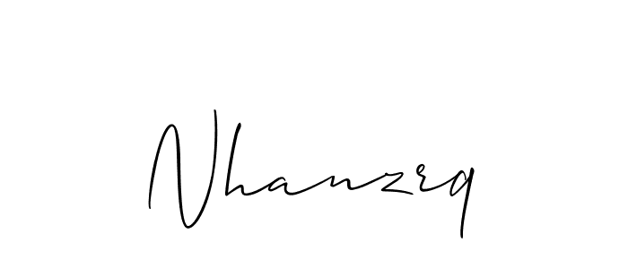 Allison_Script is a professional signature style that is perfect for those who want to add a touch of class to their signature. It is also a great choice for those who want to make their signature more unique. Get Nhanzrq name to fancy signature for free. Nhanzrq signature style 2 images and pictures png