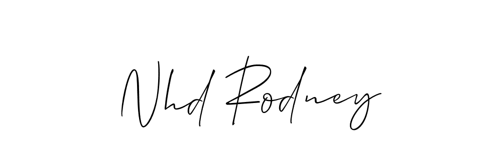 Also You can easily find your signature by using the search form. We will create Nhd Rodney name handwritten signature images for you free of cost using Allison_Script sign style. Nhd Rodney signature style 2 images and pictures png