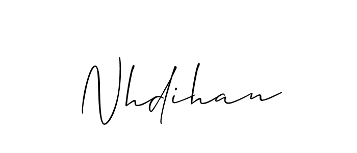 Also we have Nhdihan name is the best signature style. Create professional handwritten signature collection using Allison_Script autograph style. Nhdihan signature style 2 images and pictures png