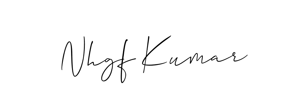 It looks lik you need a new signature style for name Nhgf Kumar. Design unique handwritten (Allison_Script) signature with our free signature maker in just a few clicks. Nhgf Kumar signature style 2 images and pictures png