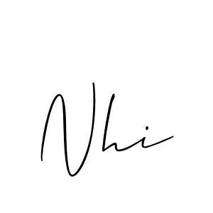 Once you've used our free online signature maker to create your best signature Allison_Script style, it's time to enjoy all of the benefits that Nhi name signing documents. Nhi signature style 2 images and pictures png