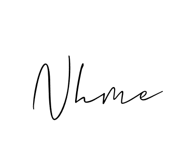 Also we have Nhme name is the best signature style. Create professional handwritten signature collection using Allison_Script autograph style. Nhme signature style 2 images and pictures png