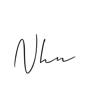 if you are searching for the best signature style for your name Nhn. so please give up your signature search. here we have designed multiple signature styles  using Allison_Script. Nhn signature style 2 images and pictures png