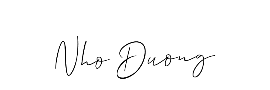 You should practise on your own different ways (Allison_Script) to write your name (Nho Duong) in signature. don't let someone else do it for you. Nho Duong signature style 2 images and pictures png