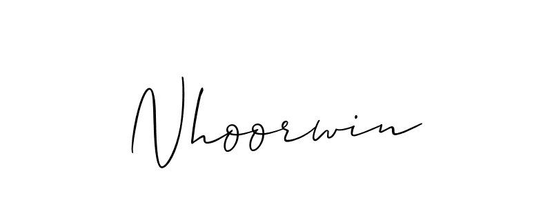 You should practise on your own different ways (Allison_Script) to write your name (Nhoorwin) in signature. don't let someone else do it for you. Nhoorwin signature style 2 images and pictures png