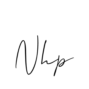 How to make Nhp name signature. Use Allison_Script style for creating short signs online. This is the latest handwritten sign. Nhp signature style 2 images and pictures png