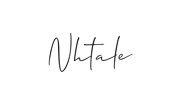 Also we have Nhtale name is the best signature style. Create professional handwritten signature collection using Allison_Script autograph style. Nhtale signature style 2 images and pictures png