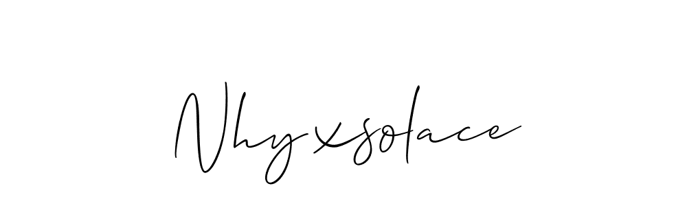 Once you've used our free online signature maker to create your best signature Allison_Script style, it's time to enjoy all of the benefits that Nhyxsolace name signing documents. Nhyxsolace signature style 2 images and pictures png
