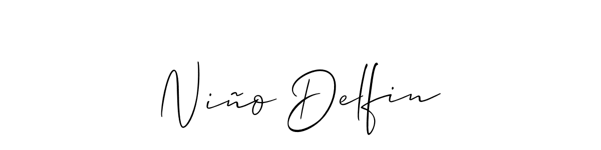 You should practise on your own different ways (Allison_Script) to write your name (Niño Delfin) in signature. don't let someone else do it for you. Niño Delfin signature style 2 images and pictures png