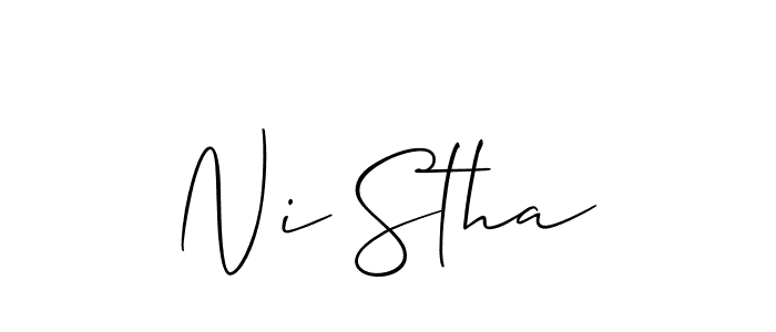 Once you've used our free online signature maker to create your best signature Allison_Script style, it's time to enjoy all of the benefits that Ni Stha name signing documents. Ni Stha signature style 2 images and pictures png