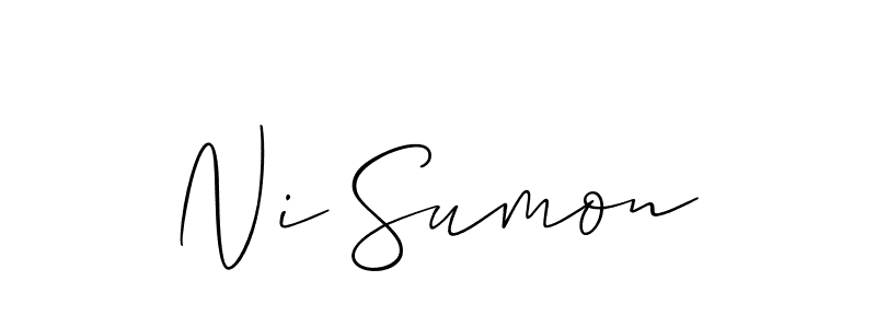 See photos of Ni Sumon official signature by Spectra . Check more albums & portfolios. Read reviews & check more about Allison_Script font. Ni Sumon signature style 2 images and pictures png