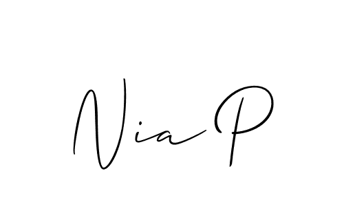 Here are the top 10 professional signature styles for the name Nia P. These are the best autograph styles you can use for your name. Nia P signature style 2 images and pictures png