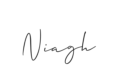 It looks lik you need a new signature style for name Niagh. Design unique handwritten (Allison_Script) signature with our free signature maker in just a few clicks. Niagh signature style 2 images and pictures png