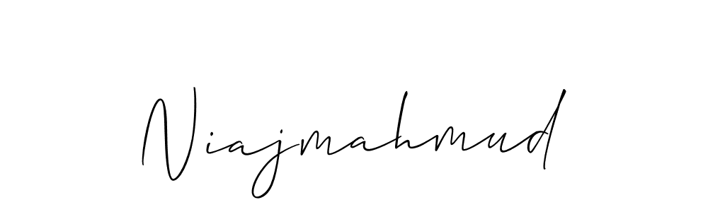 Create a beautiful signature design for name Niajmahmud. With this signature (Allison_Script) fonts, you can make a handwritten signature for free. Niajmahmud signature style 2 images and pictures png