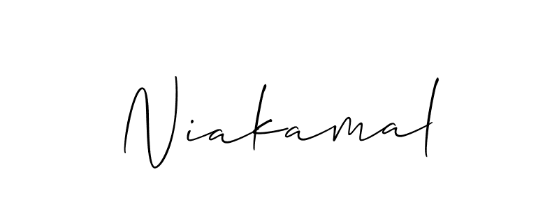 Best and Professional Signature Style for Niakamal. Allison_Script Best Signature Style Collection. Niakamal signature style 2 images and pictures png