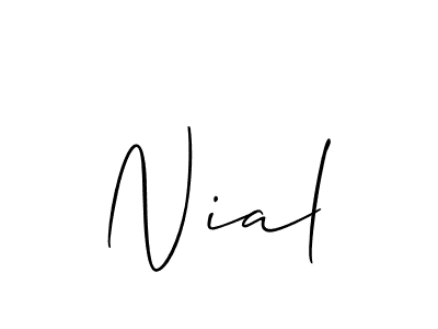 Best and Professional Signature Style for Nial. Allison_Script Best Signature Style Collection. Nial signature style 2 images and pictures png