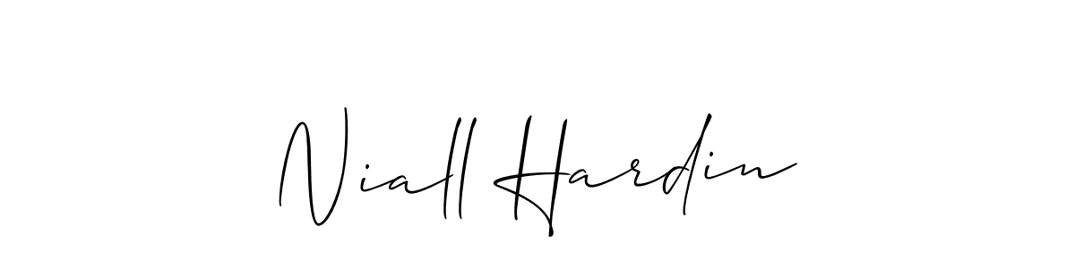 Create a beautiful signature design for name Niall Hardin. With this signature (Allison_Script) fonts, you can make a handwritten signature for free. Niall Hardin signature style 2 images and pictures png
