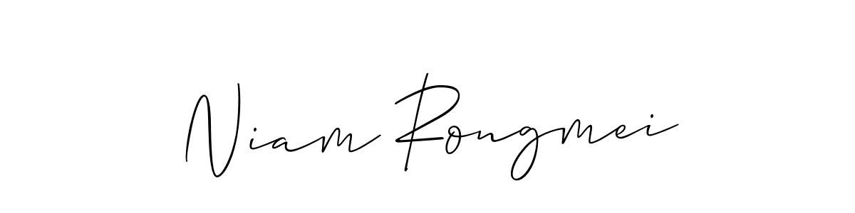 Make a beautiful signature design for name Niam Rongmei. Use this online signature maker to create a handwritten signature for free. Niam Rongmei signature style 2 images and pictures png