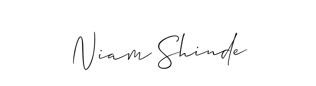 Make a beautiful signature design for name Niam Shinde. Use this online signature maker to create a handwritten signature for free. Niam Shinde signature style 2 images and pictures png
