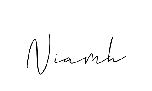 How to make Niamh signature? Allison_Script is a professional autograph style. Create handwritten signature for Niamh name. Niamh signature style 2 images and pictures png