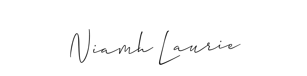 How to Draw Niamh Laurie signature style? Allison_Script is a latest design signature styles for name Niamh Laurie. Niamh Laurie signature style 2 images and pictures png