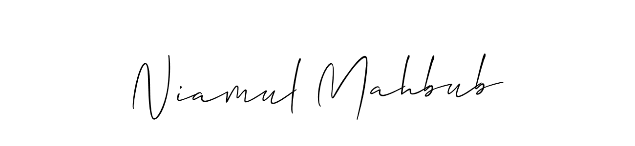 Check out images of Autograph of Niamul Mahbub name. Actor Niamul Mahbub Signature Style. Allison_Script is a professional sign style online. Niamul Mahbub signature style 2 images and pictures png