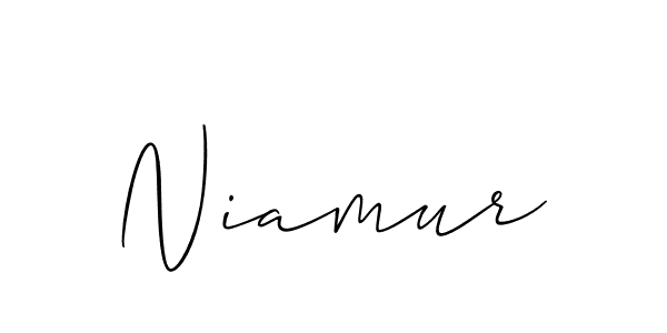 Make a beautiful signature design for name Niamur. With this signature (Allison_Script) style, you can create a handwritten signature for free. Niamur signature style 2 images and pictures png