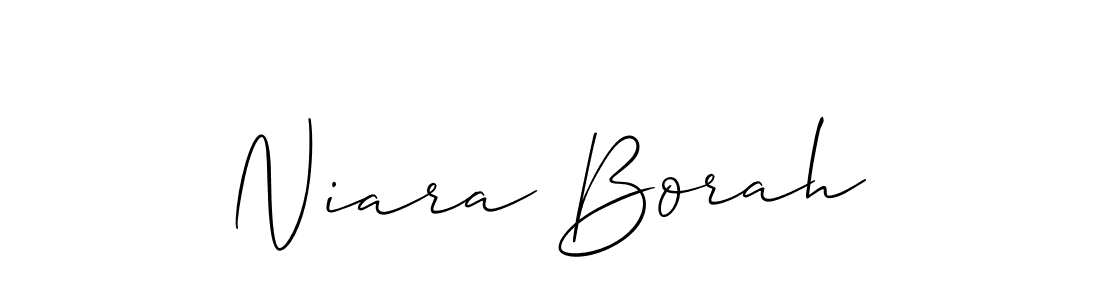 Make a beautiful signature design for name Niara Borah. Use this online signature maker to create a handwritten signature for free. Niara Borah signature style 2 images and pictures png