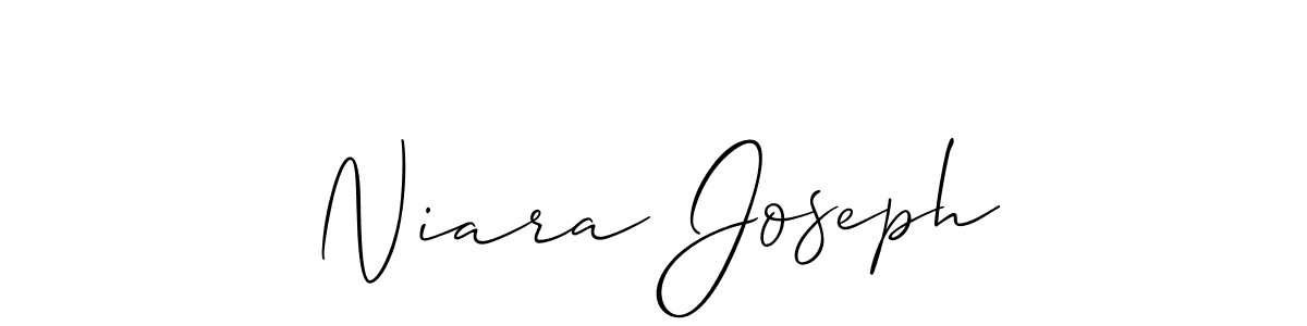 Check out images of Autograph of Niara Joseph name. Actor Niara Joseph Signature Style. Allison_Script is a professional sign style online. Niara Joseph signature style 2 images and pictures png