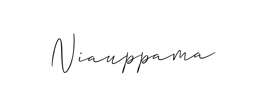 You should practise on your own different ways (Allison_Script) to write your name (Niauppama) in signature. don't let someone else do it for you. Niauppama signature style 2 images and pictures png