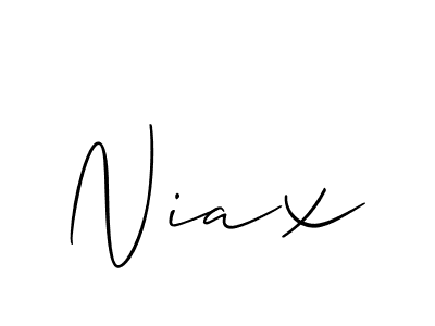 Create a beautiful signature design for name Niax. With this signature (Allison_Script) fonts, you can make a handwritten signature for free. Niax signature style 2 images and pictures png