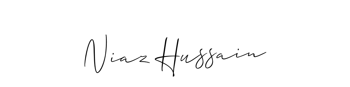 Also we have Niaz Hussain name is the best signature style. Create professional handwritten signature collection using Allison_Script autograph style. Niaz Hussain signature style 2 images and pictures png