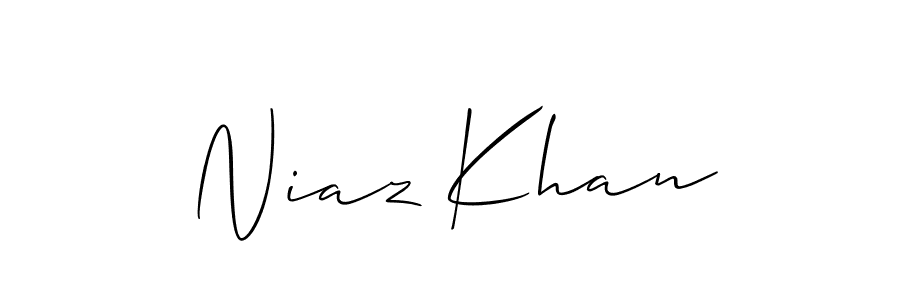 Design your own signature with our free online signature maker. With this signature software, you can create a handwritten (Allison_Script) signature for name Niaz Khan. Niaz Khan signature style 2 images and pictures png