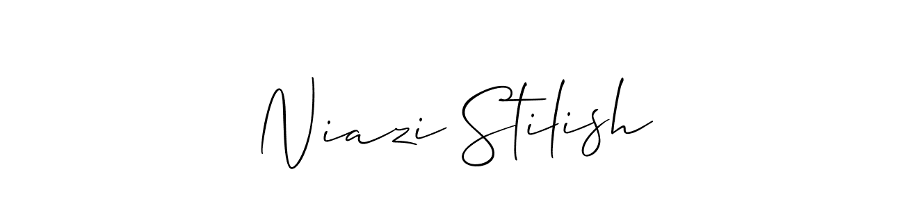 Make a short Niazi Stilish signature style. Manage your documents anywhere anytime using Allison_Script. Create and add eSignatures, submit forms, share and send files easily. Niazi Stilish signature style 2 images and pictures png