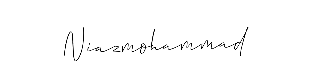 How to make Niazmohammad name signature. Use Allison_Script style for creating short signs online. This is the latest handwritten sign. Niazmohammad signature style 2 images and pictures png