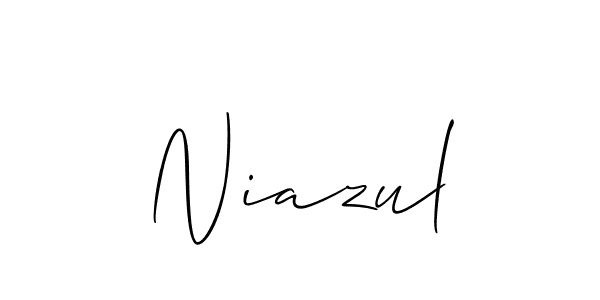 You can use this online signature creator to create a handwritten signature for the name Niazul. This is the best online autograph maker. Niazul signature style 2 images and pictures png