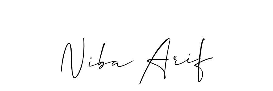 You can use this online signature creator to create a handwritten signature for the name Niba Arif. This is the best online autograph maker. Niba Arif signature style 2 images and pictures png