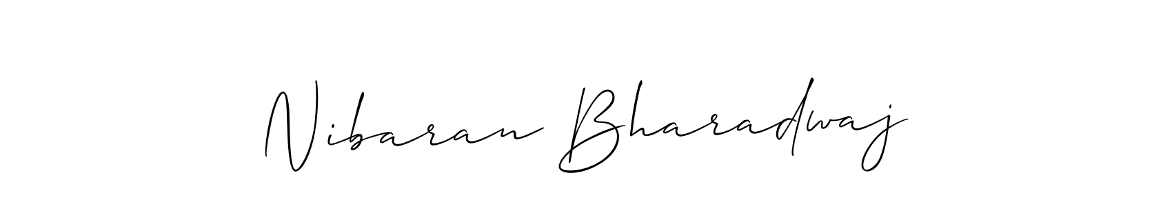 Nibaran Bharadwaj stylish signature style. Best Handwritten Sign (Allison_Script) for my name. Handwritten Signature Collection Ideas for my name Nibaran Bharadwaj. Nibaran Bharadwaj signature style 2 images and pictures png