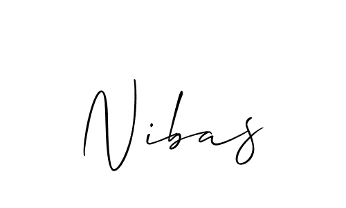 How to Draw Nibas signature style? Allison_Script is a latest design signature styles for name Nibas. Nibas signature style 2 images and pictures png